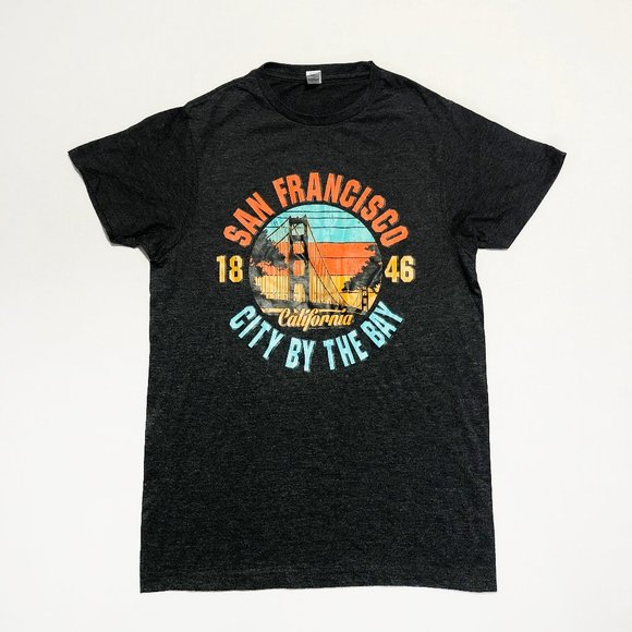 Smart Blanks Womens Size S Dark Gray San Fransisco 1846 Short Sleeve T-Shirt - Picture 1 of 4